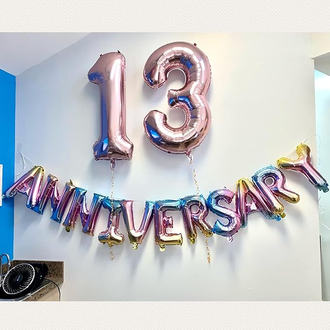 Number Balloons Rose Gold 1 Balloon 40 inch - Image 4
