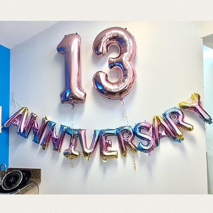 Number Balloons Rose Gold 1 Balloon 40 inch - Image 4