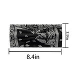 6 Pack Headbands for Women - Short Hair Bandana Headbands, Non Slip Elastic Sweat Hairbands, Soft Fabric Hair Wraps for Girls - Suitable for Workout, Yoga, Running & Sport (E-6)