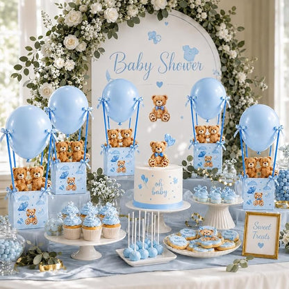 Cinrobiye 12 Sets Teddy Bear Baby Shower Centerpieces - Image 5