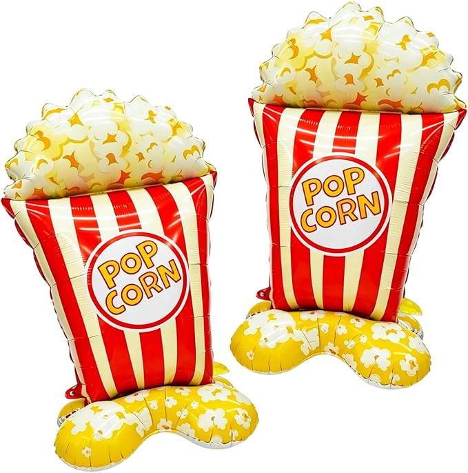2Pcs Popcorn Balloons, Popcorn Balloon Arch Decor, Giant 44.5 Inch Standing by Unknown