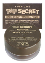 I DEW CARE Biotin Clarifying Dry Shampoo - Tap Secret Dark Brown Refill | Strengthening & Volumizing, Powder Type, Refillable, Travel size, Non-aerosol, Korean Ginseng, Gifts For Women, 0.28 Oz
