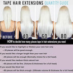 Lacer Blonde Tape in Hair Extensions Human Hair 40pcs 100g 14 Inch Rooted Darkest Brown to Platinum Blonde Invisible Hair Extensions Real Human Hair Straight Tape in Extensions Human Hair