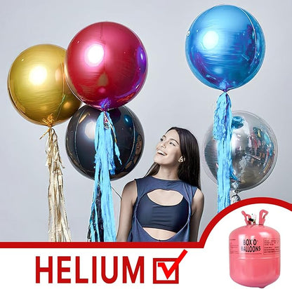 PartyWoo Red Large Round Giant Foil 4D Balloons 20pcs Different Sizes | 22 15 - Image 3
