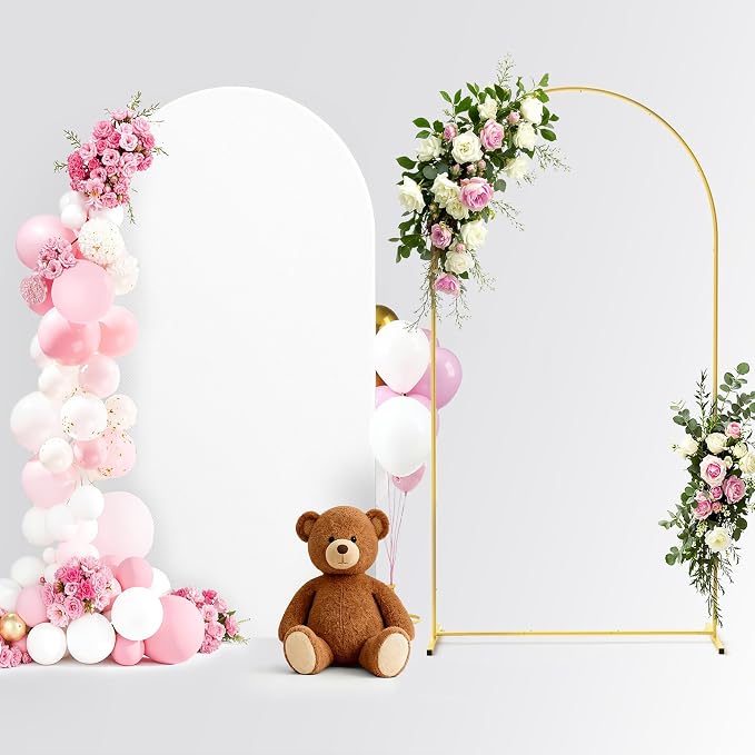 Pureegg Arch Backdrop Stand and Cover Set, 7.2 ft, Celebrations, Easy Assembly by Pureegg