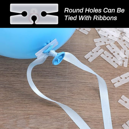 300 PCS Balloon Clips H Shape, Plastic Balloon Ties - Image 5