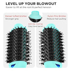 Hot Air Brush, Aima Beauty Professional One Step Hair Dryer & Volumizer 4 in 1 Upgrade Anti-Scald Negative Ionic Technology for All Hair Types, Light Green