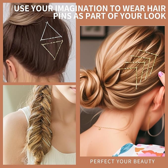 Teenitor Bobby Pins, 250 Pcs 2Inch Bobby Pins Bulk for Women Girls, Silver, Black, Blonde, Brown - Secure Hold, Hair Pins with Storage Box, All Hair Types