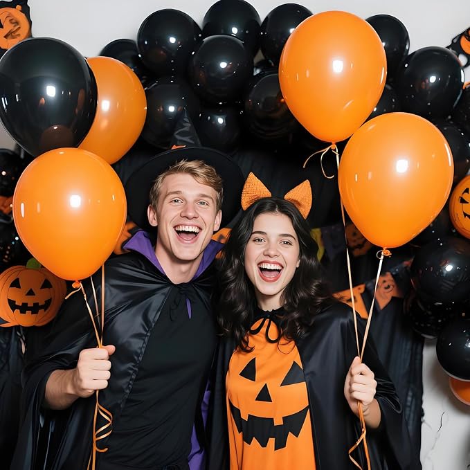 Black Balloon 110pcs, 12 Inch Thickened Latex Party Balloons Helium Bright Color - Image 7