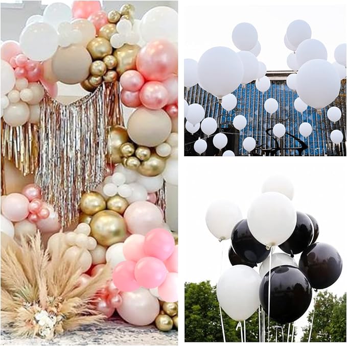 110pcs White Balloons 12 inch - Image 7