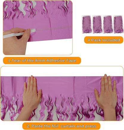 Purple Foil Curtains - Image 4