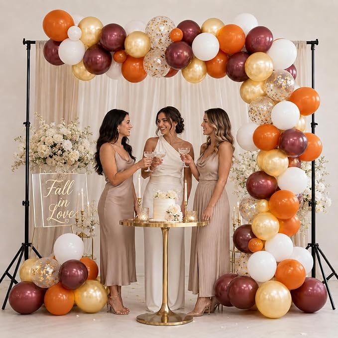 Fall Balloon, 12Inch Burnt Orange Brown Balloon - Image 7