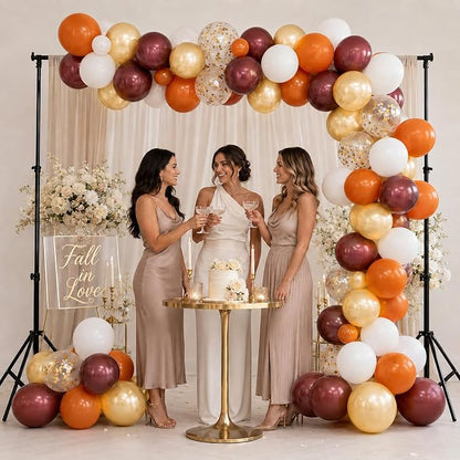 Fall Balloon, 12Inch Burnt Orange Brown Balloon - Image 7