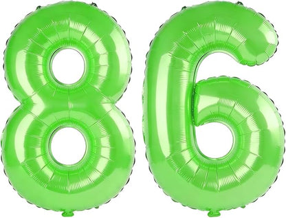 40 Inch Number 86 Balloons for 86th Birthday Party Decorations, 0-100 Fruit by FOBELEC