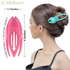 RC ROCHE 6 Pcs Flat Hair Clips Big Claw for Thick Hair French Duckbill Women No Slip Side Slide Curved Alligator Concord Strong Grip Hold Volume Lay Down Clamp, Medium Pastel Multicolor