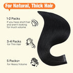 Full Shine Invisible Tape in Hair Extensions Human Hair Holed Tape in Extensions Color 1 Black 18Inch 20PCS Black Tape in Extensions Real Human Hair 50G Straight Seamless Glueless Soft Remy