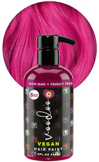 MOEHAIR Semi-Permanent Hair Color | Magenta Hair Dye 8 Oz | Voodoo Highest Love Magenta Hair Color | Temporary Hair Dye for Dark Hair | No Ammonia, Sulfate or Paraben