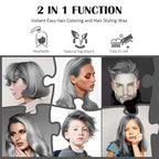 Temporary Silver Gray Hair Spray Color Wax 4.23 oz, Instant Natural Hairstyle Cream Dye, Disposable Coloring Mud for Men Women Youth, Grey Styling Pomades, Party Cosplay DIY Halloween
