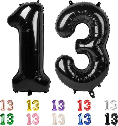 13 Balloon Numbers Large 40Inch by Mluchee