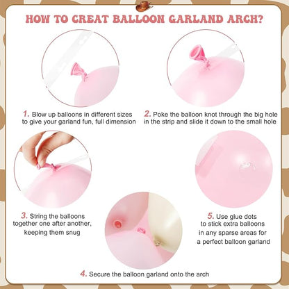 Cowgirl Dusty Pink Cow Balloon Arch Kit Western Party Decoration | Light Pink - Image 5