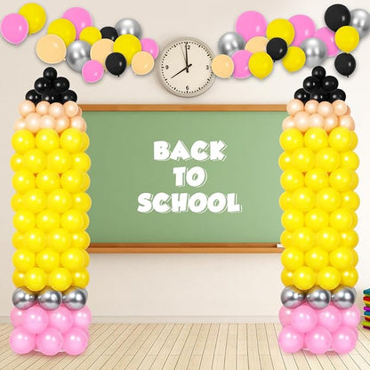 2 Sets Back to School Balloon Column Stand Kit by Lonfliness