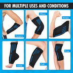 Perfect Remedy Freeze Sleeve - Hot & Cold Arm Ice Pack Wrap Compression - Tennis Elbow Cold Pack Compression for Support in Injuries - Ice Sleeve for Knee, Elbow (Small-Medium)