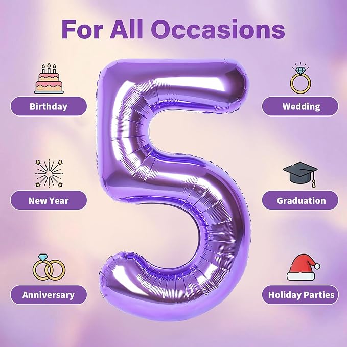 Number Balloons for Birthday Decorations - Image 5
