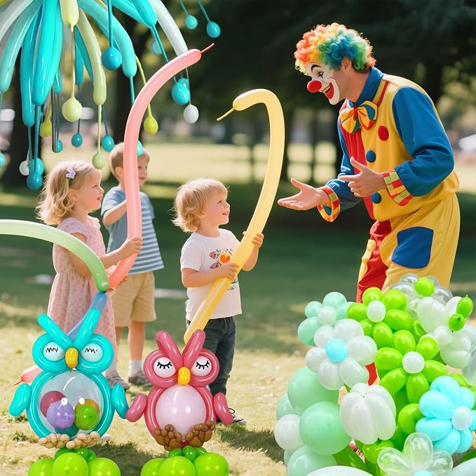 Teal Long Balloons Premium 260 Twisting Balloons Animals Magic - Image 6