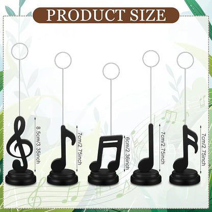 RattanView 5 Pcs Music Note Balloons Photo Holders Balloon & Place Card Holder - Image 2