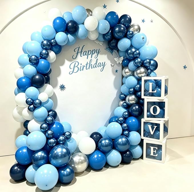 White Transparent Balloon Boxes, Balloon Box Blocks Backdrop - Image 4