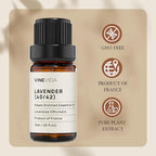 VINEVIDA Lavender 40/42 Essential Oil 10 mL - Undiluted for Candlemaking, Soap Making, DIY Candle Scents