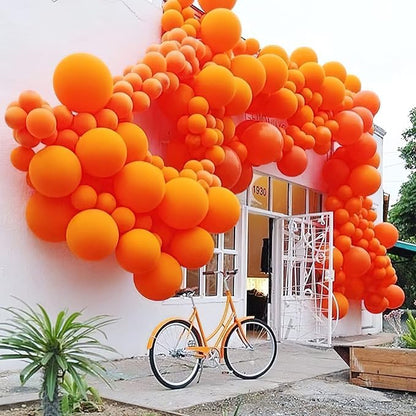 PartyWoo Orange Balloons 50pcs Fall Latex Helium Balloons 12 Inch | Birthday - Image 7