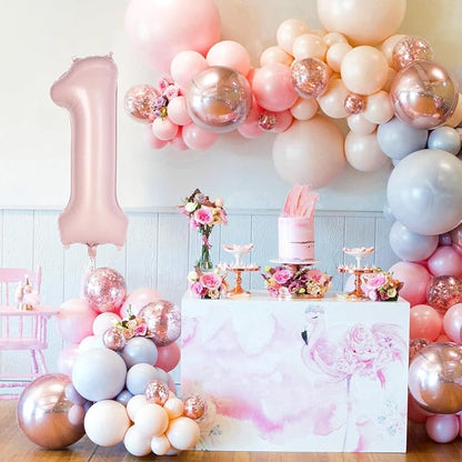Light Pink Number 19 Balloon, 40 Inch Giant Mylar Number Balloons, Large Foil - Image 4