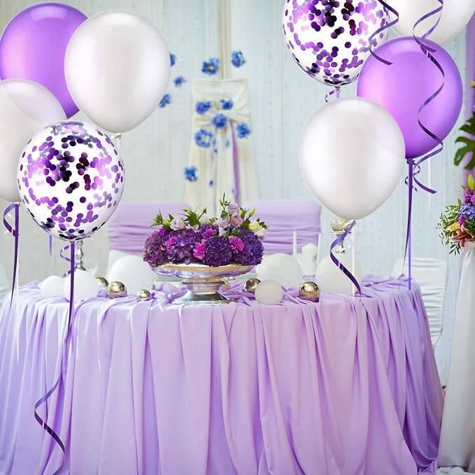 BEISHIDA 500 Yards Purple Crimped Curling Ribbon Shiny Metallic Balloon String - Image 5
