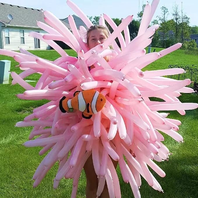 100PCS 260Q Pale pink Magic long balloons decoration shopping mall activities - Image 8