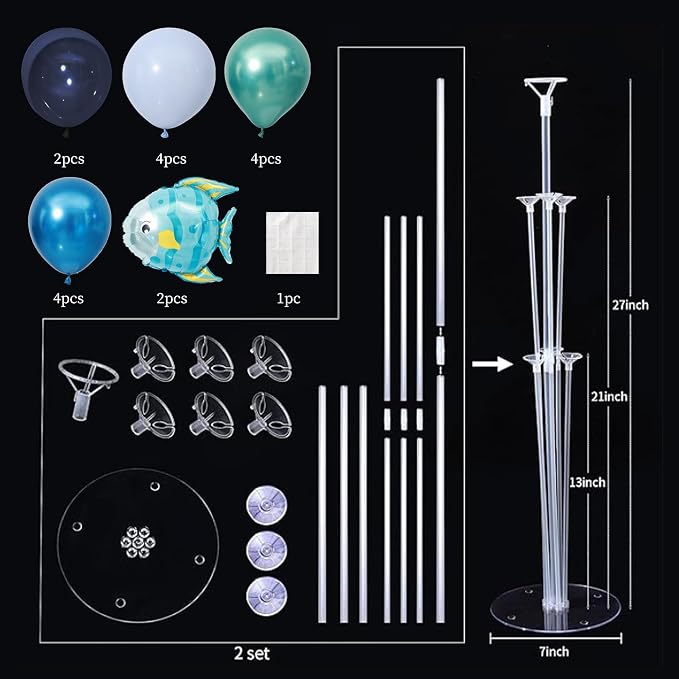 Tropical Fish Balloon Stand Kit - Image 3