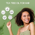 Organic Tea Tree Oil for Skin, Hair, Face, Scalp, Nails, 100% Pure Australian Tea Tree Essential Oil for Room Linen Spray, Diffuser -1 Oz