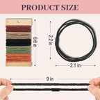 JIIRS 20PCS Boho Hair Ties,Elastic Bracelets,Elastic Hair Ties, Hair Bands For Ponytails,Ponytail Holder for Thick or Thin Hair,Boho Hair Bracelets No-Damage For Daily Life, Sport, Working(Set8)