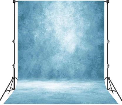 Abstract Photography Backdrop for Photoshoot 8x12ft, Light Blue, No Stand | by Haboke