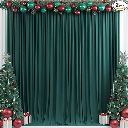 10x10ft Wrinkle Free Hunter Green Backdrop Curtain by ESGOTBME