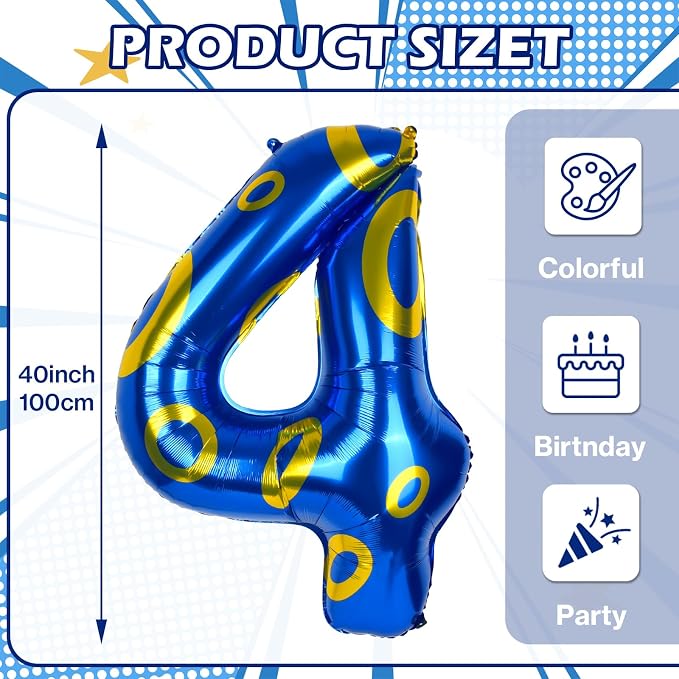 40 Inch Large Vibrant Foil Balloons - Image 2