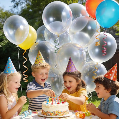 32Pcs Clear Big Balloons 18 Inch, Round Large Latex Party Balloons - Image 5