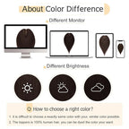SEGO Human Hair Toppers for Women With Thinning Hair, 7 * 13CM Silk Base 100% Real Human Hair Clip in Top Wiglet Hairpieces -12 Inch No Bangs Dark Brown