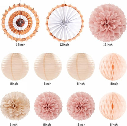 Blush-Pink Rose-Gold Bridal-Shower Party Decorations - Image 3