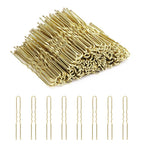 U Shaped Hair Pins, 200 Count for Women Lady Girls Bobby Pins French Historical Hair Pin Hair Styling Pins Hair Accessories, Blonde, 2.4 Inch
