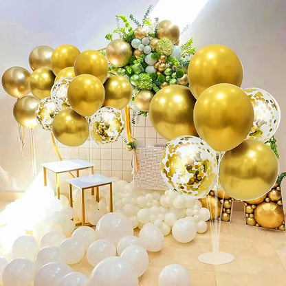 ZJDHPTY Gold Birthday Decorations, 4 Set Balloon Stand - Image 5