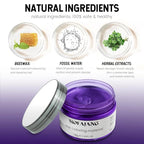 Purple Temporary Hair Dye Wax Natural Instant Hair Color Wax Pomades 4.23 oz,Hair Styling Clay for Party, Cosplay, Halloween,Christmas