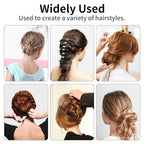 U-shaped Hair Pins, 200 Count for Women Lady Girls Bobby Pins French Historical Hair Pin Hair Styling Pins Hair Accessories (Black, 2.4 Inch)