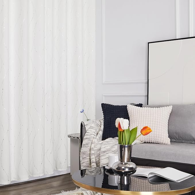Deconovo Living Room Curtains 54 Inches Long, Thermal Insulated, Room Darkening - Image 4