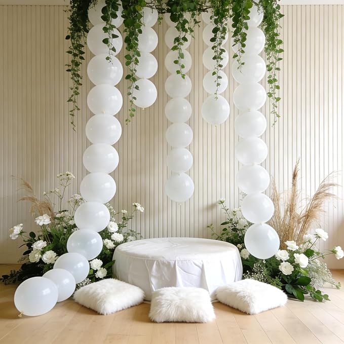 White Link Balloons, Pearl Quick Balloon - Image 7